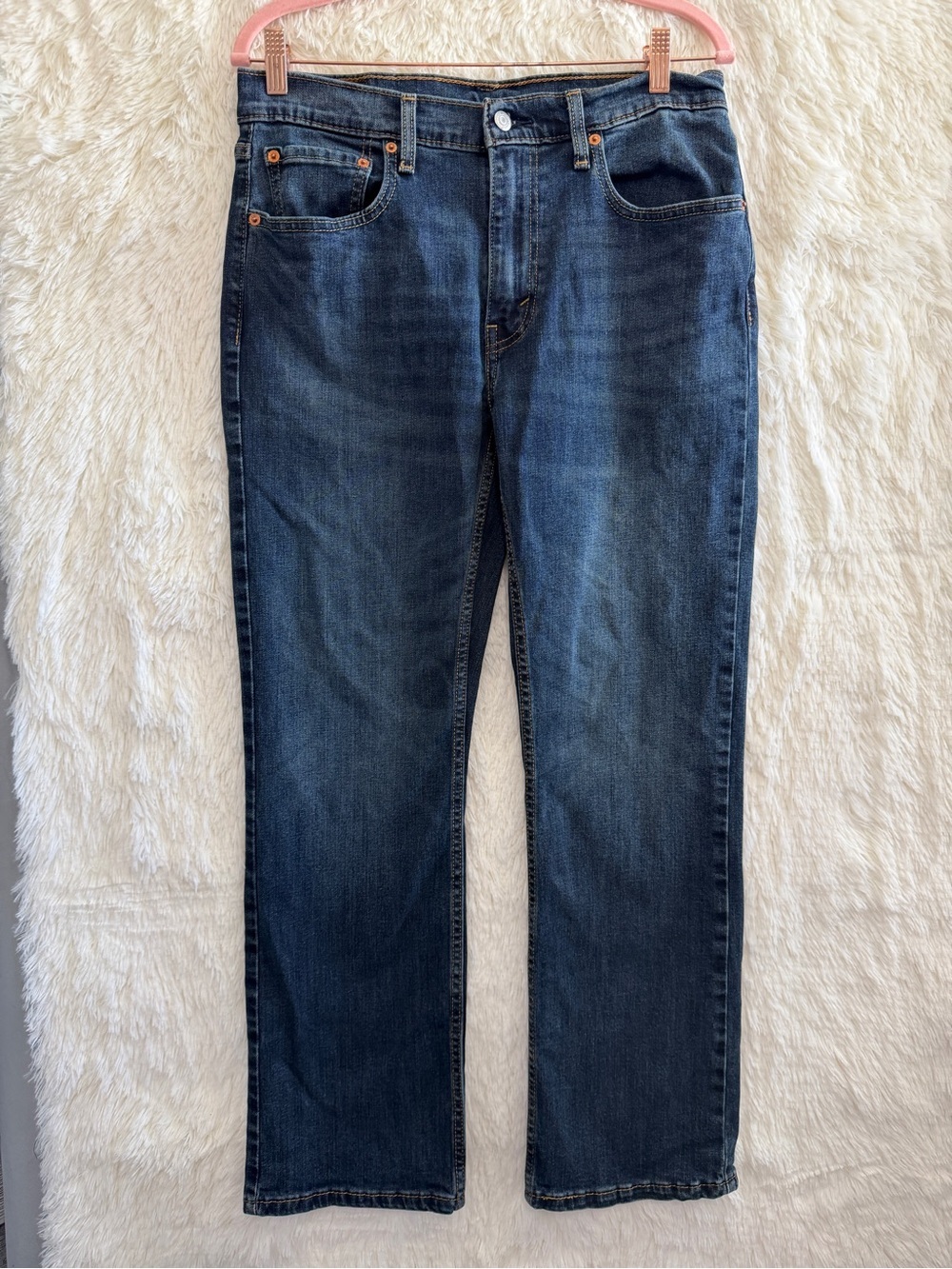 Levi's Mens 527 Slim Bootcut Jeans Size 32x30 Dark Blue Wash Casual Workwear